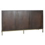 Buffet DKD Home Decor Noir Doré Brun foncé Métal Acacia 160 x 40 x 90 cm
