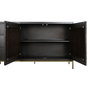 Buffet DKD Home Decor Noir Doré Brun foncé Métal Acacia 160 x 40 x 90 cm
