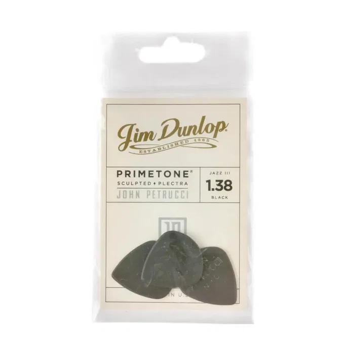 Dunlop John Petrucci Primetone Jazz III Black 1,38 mm (pack de 3)