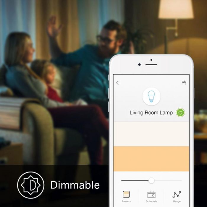 TP-Link Kasa Smart LED - Ampoule Connectée Dimmable E27 10W 800lm 2700K - Wi-Fi 2.4GHz - Sans Hub Requis - Contrôle par App et Alexa/Google Assistant
