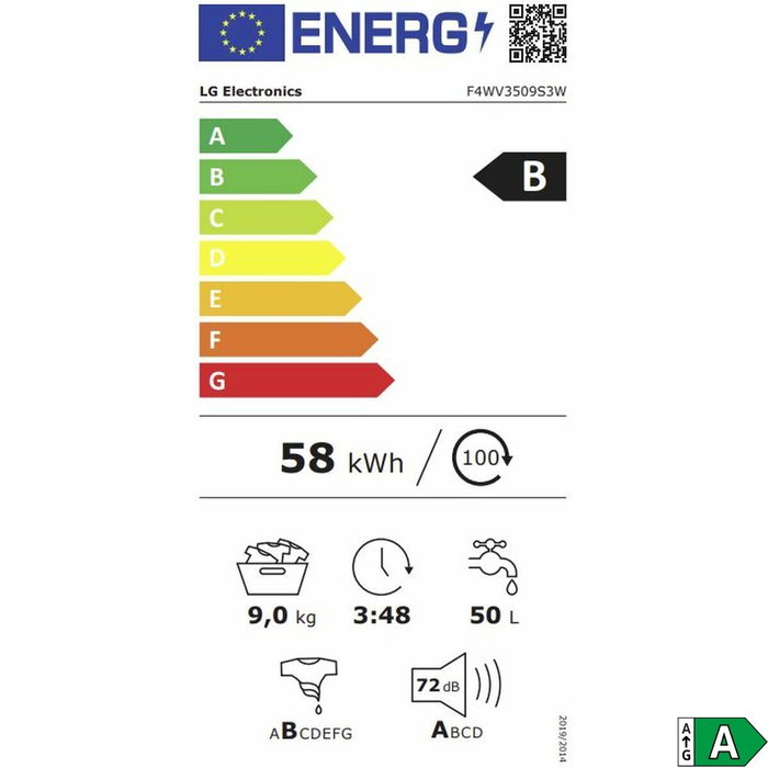 Machine à laver LG F4A1009NWK.ABWQCES 9 kg