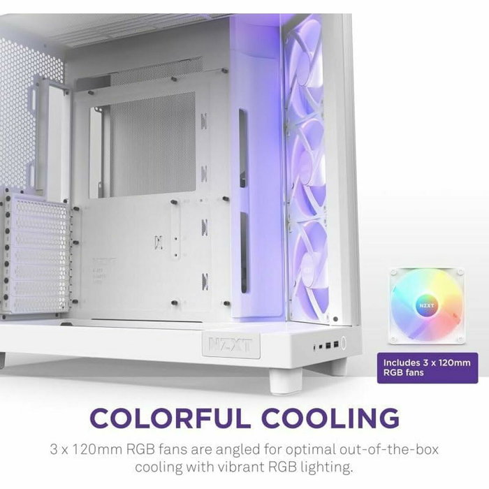 NZXT H6 Flow RGB Blanc