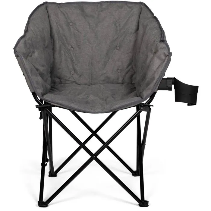 Kampa TUBB Chair Grey - Fauteuil pliable rembourré Gris