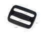 Innspiro Boucle Coulissante Rectangulaire en Plastique Noir 37,8 mm (Lot de 5)
