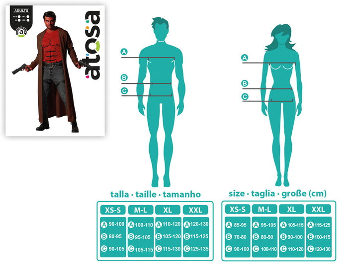 Déguisement Démontre Rouge Avec T-Shirt Musclé et Longue Cape pour Adulte Taille XL, Polyester, Halloween, Carnaval, Fête