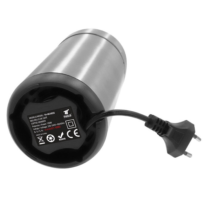 Thulos TH-MC40SS Moulin à Café 150 W Acier Inoxydable 40 g