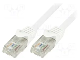 LOGILINK Cordon de raccordement Cat 6 U/UTP RJ45, 3m, blanc