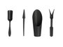 Ibergarden Set Outils Jardin Plastique PP Antracite Lot 4 Pièces 6x16.5x5 cm (Set de 24)