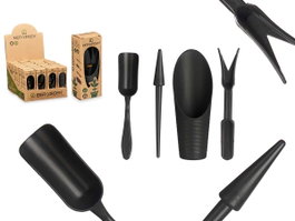Ibergarden Set Outils Jardin Plastique PP Antracite Lot 4 Pièces 6x16.5x5 cm (Set de 24)