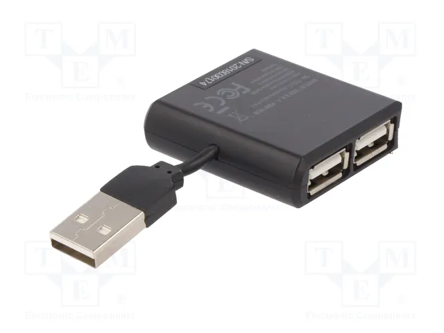 DIGITUS Hub USB 2.0 avec 4 ports USB A, noir DIGITUS Hub USB 2.0 avec 4 ports USB A, noir