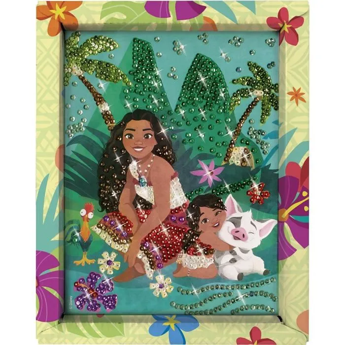 Lansay Kit loisir créatif Collection sequins - Vaiana & Simea - Dès 7 ans