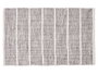 Giftdecor Tapis Artisanal Gris 60x90 cm Motifs Carreaux Polyester Coton (Set de 8)