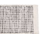 Giftdecor Tapis Artisanal Gris 60x90 cm Motifs Carreaux Polyester Coton (Set de 8)