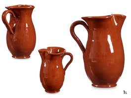LA DEHESA Carafe 1L Miel en Terre Cuite Non Réfractaire