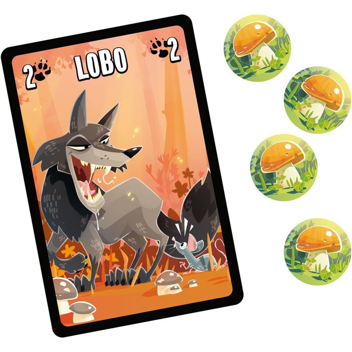 SD GAMES - Juego Otro Dia Sera - Jeu de cartes stratégique en espagnol pour 2 à 5 joueurs - Durée de partie 15-20 min - Thème animaux et prédation