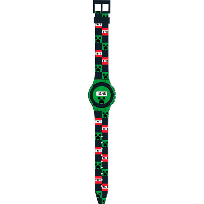 KIDS LICENSING - Montre numérique Minecraft pour enfants, boîtier 29 x 9.5 cm, horloge digitale KIDS LICENSING - Montre numérique Minecraft pour enfants, boîtier 29 x 9.5 cm, horloge digitale