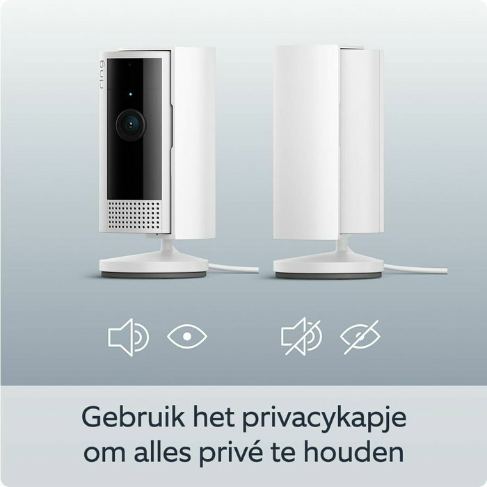Ring Caméra de surveillance intérieure 2ème génération HD 1080p, Blanc