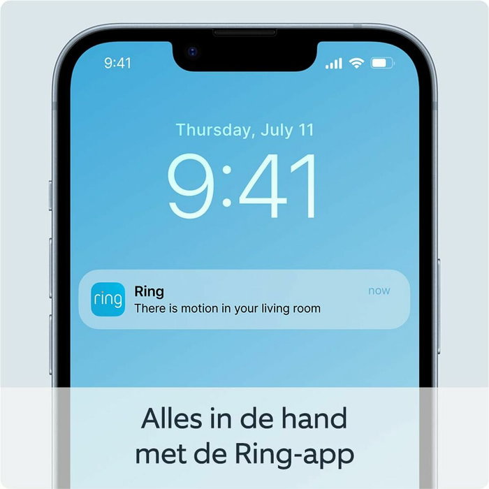 Ring Caméra de surveillance intérieure 2ème génération HD 1080p, Blanc