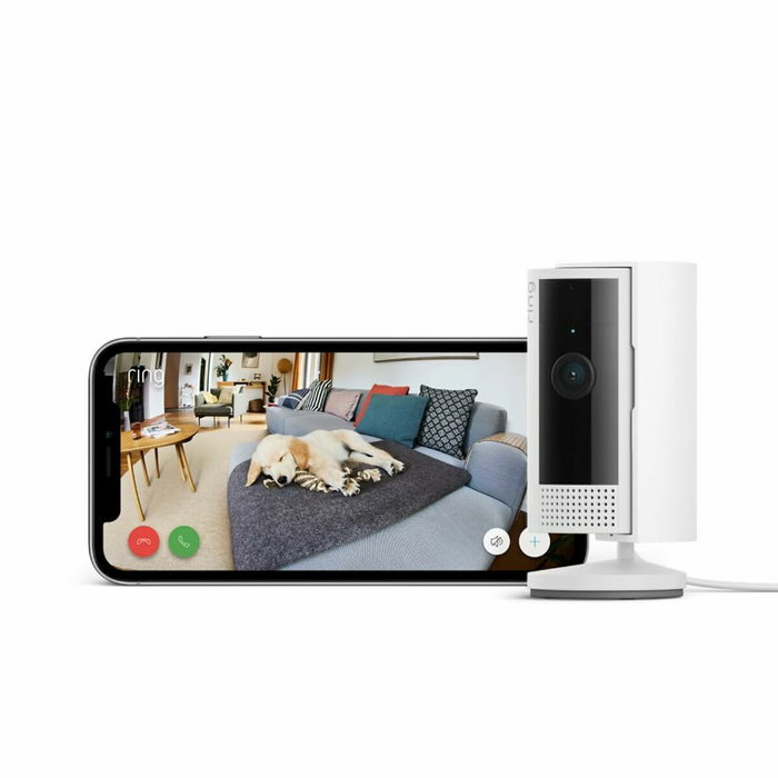 Ring Caméra de surveillance intérieure 2ème génération HD 1080p, Blanc