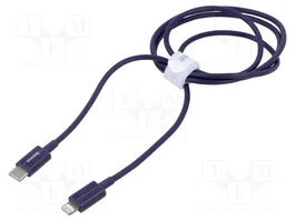 BASEUS Câble USB 2.0 High Speed Apple Lightning vers USB-C, 1m, violet