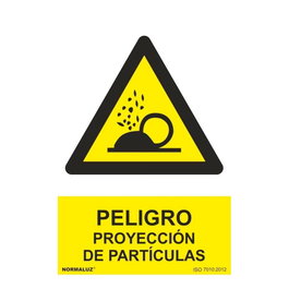 NMZ Signal de danger projection de particules PVC 21 x 30 cm
