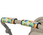 KioKids Poignées de Poussette Neoprene - Housses Protectrices Ajustables Velcro avec Motif Fleurs - Lot de 2