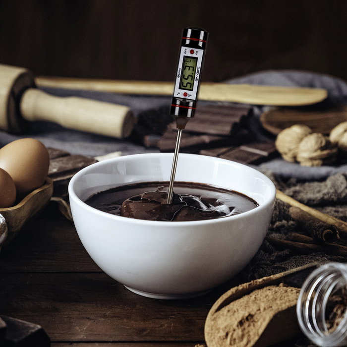 Cook Concept Thermomètre Digital de Cuisine avec Sonde en Acier Inoxydable Cook Concept Thermomètre Digital de Cuisine avec Sonde en Acier Inoxydable