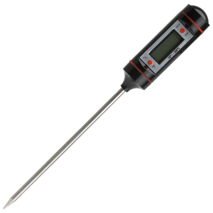 Cook Concept Thermomètre Digital de Cuisine avec Sonde en Acier Inoxydable Cook Concept Thermomètre Digital de Cuisine avec Sonde en Acier Inoxydable