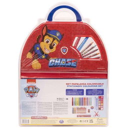 Cerdá Set de papeterie colorable 50 pièces Paw Patrol - Kit de fournitures scolaires et de loisirs créatifs pour enfants