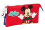 Safta Portatodo Triple Mickey Mouse "Good Day" 22x12x3 cm - Boîte de rangement à tiroirs décorative pour enfants à partir de 3 ans