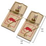 MAURER Lot de 2 pièges à souris en bois 9,8 x 4,8 cm