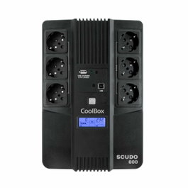 Coolbox Scudo3 800VA LCD 6 Sorties Schuko