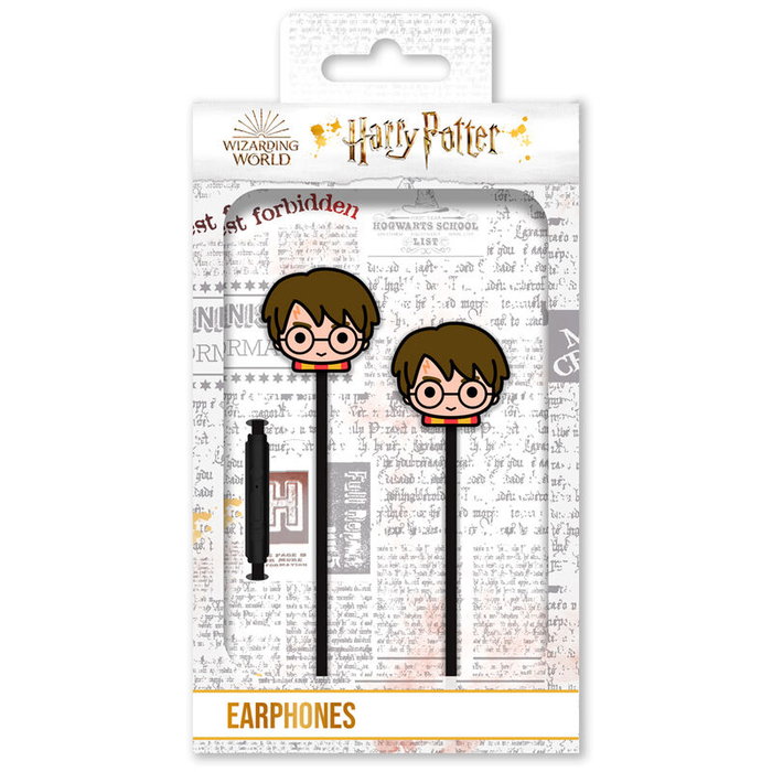 ERT GROUP Auriculares Harry Potter avec contrôle à distance multifonction et microphone, câble de 1.2 m et prise jack 3.5 mm