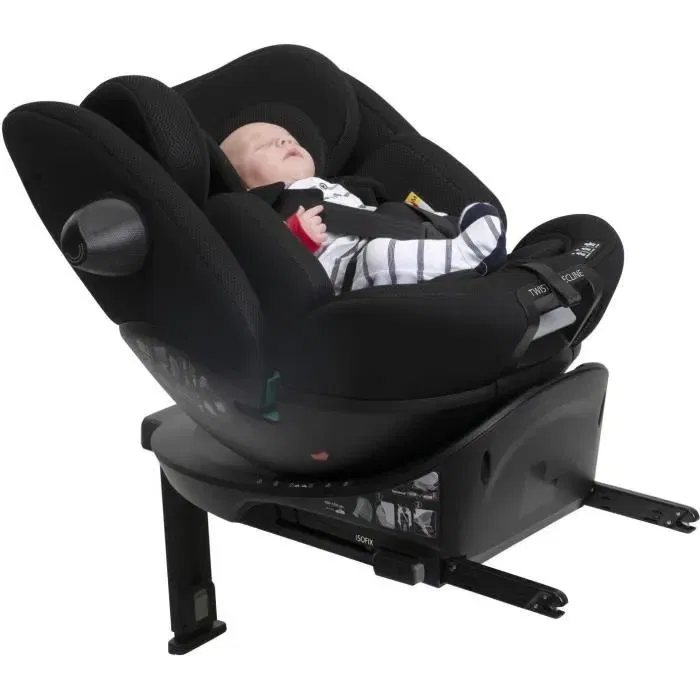 Chicco Everone I-Size Groupe 0/1/2/3 - Siège Auto Rotatif 360°, Inclinable avec Réducteur - Homologué ECE R129/03 - 40-150 cm (Naissance à 12 ans)