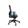 PIQUERAS Y CRESPO Chaise de bureau Horna, mécanisme synchrone, vert pétrole et gris