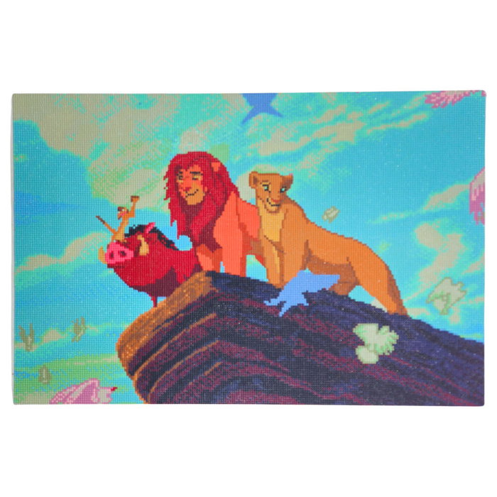 CANENCO Tableau à diamants Le Roi Lion Disney - 30 000 diamants - Dimensions 4x10x45 cm