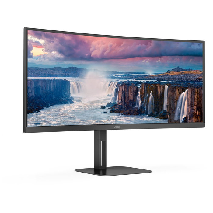 AOC Moniteur incurvé 34 pouces QHD 144 Hz 1 ms FreeSync Premium CU34V5C/BK AOC Moniteur incurvé 34 pouces QHD 144 Hz 1 ms FreeSync Premium CU34V5C/BK