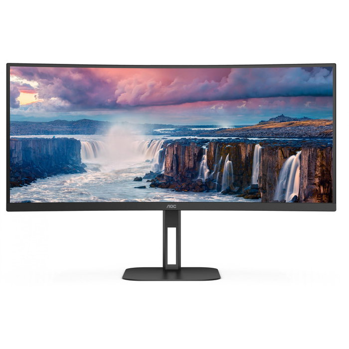 AOC Moniteur incurvé 34 pouces QHD 144 Hz 1 ms FreeSync Premium CU34V5C/BK AOC Moniteur incurvé 34 pouces QHD 144 Hz 1 ms FreeSync Premium CU34V5C/BK