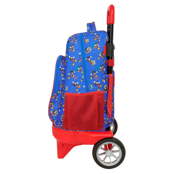 Cartable à roulettes Mickey Mouse Clubhouse Today Bleu 33 x 45 x 22 cm