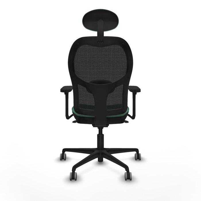 Piqueras y Crespo Chaise de Bureau avec Appui-tête Jorquera 3D036G1 Vert émeraude