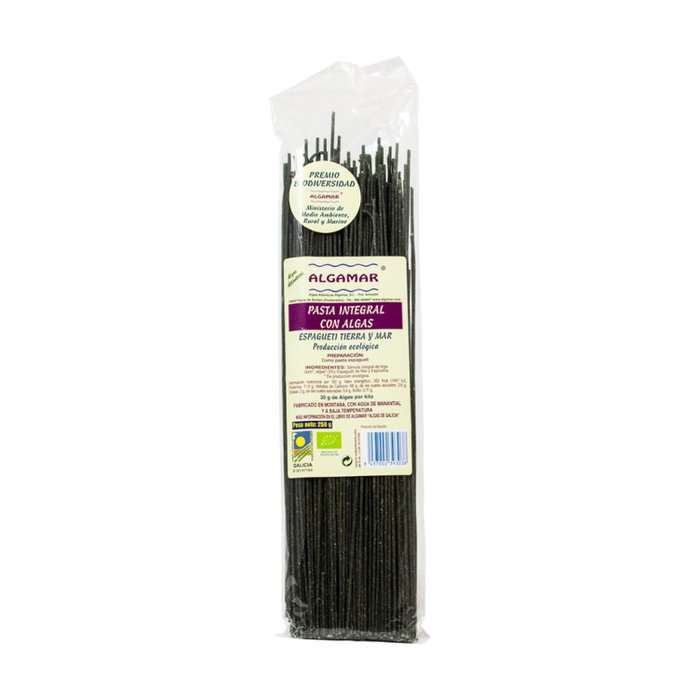Algamar Spaghettis complets biologiques aux algues Terre et Mer 250g