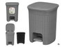 Stefanplast Papelera Domus Gris Azulado 6L avec Pédale – 20.5 x 27 x 20.5 cm (Set de 6)