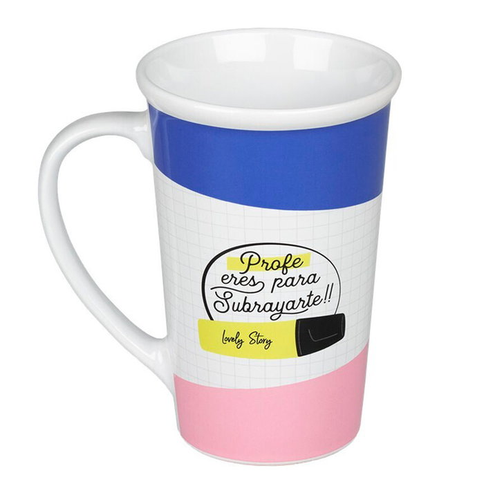 LOVELY STORY Mug 'Profe Eres para Subrayarte' 330 ml en Céramique LOVELY STORY Mug 'Profe Eres para Subrayarte' 330 ml en Céramique