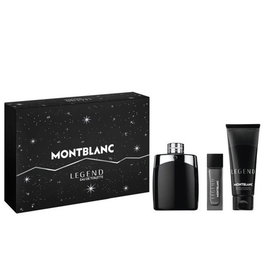 Montblanc Parfum Legend Eau de Toilette pour Homme - Set 3 Pièces (Flacon 100 ml + Gel Douche 100 ml + Miniature 7,5 ml)