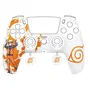 Konix Coque de Protection pour Manette DualSense PS5 en Silicone avec Appuie-Pouces et Motif Naruto Konoha - Blanc