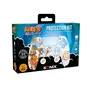 Konix Coque de Protection pour Manette DualSense PS5 en Silicone avec Appuie-Pouces et Motif Naruto Konoha - Blanc