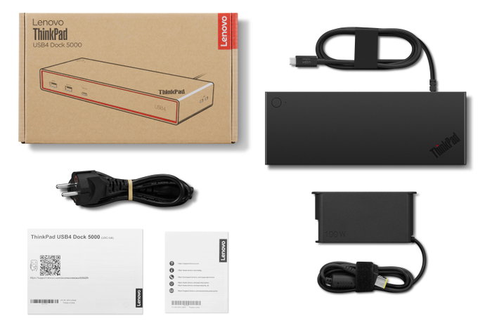 Lenovo ThinkPad USB4 Dock 5000 100W Black