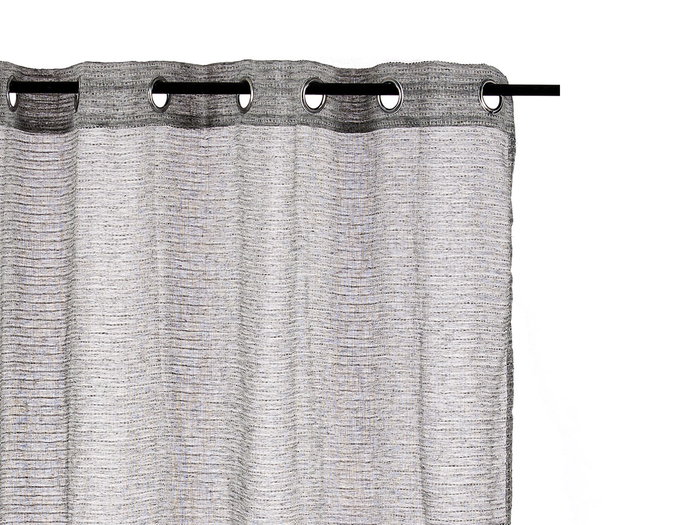 Giftdecor Rideau Visuel Gris Foncé 140x260 cm en 100% Polyester (Set de 6)