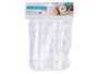 Leknes Lot de 10 Pots Ronds avec Couvercle 50 ml Blanc Transparent Plastique PP 18x23x6 cm (Set de 24)