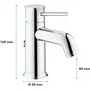 Grohe Mitigeur de lavabo Start Classic, chromé, monocommande, taille S, cartouche céramique 28 mm, réf. 23782000